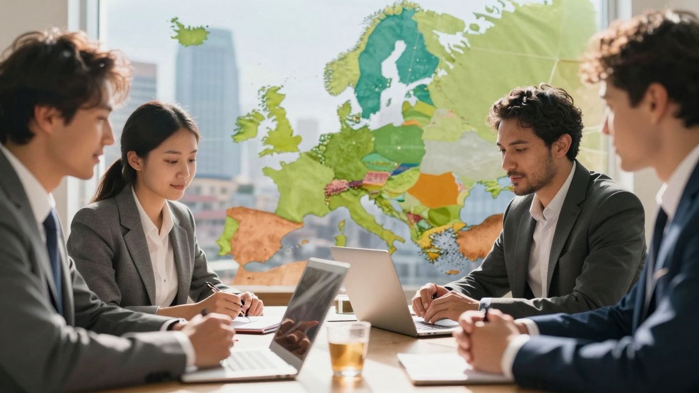 Europäische Expansion: Unternehmen wachsen über Grenzen hinweg.