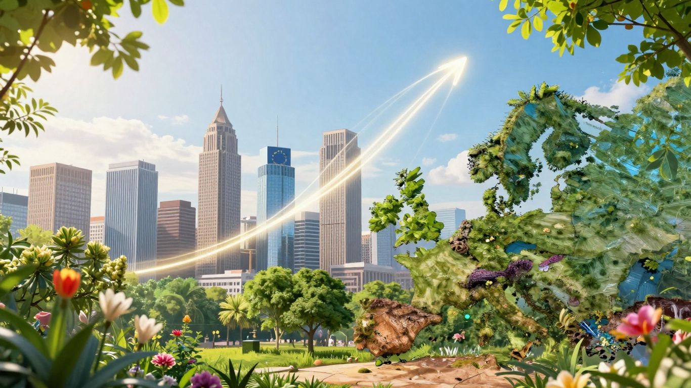 Europäische Union Wachstum Stadtbild